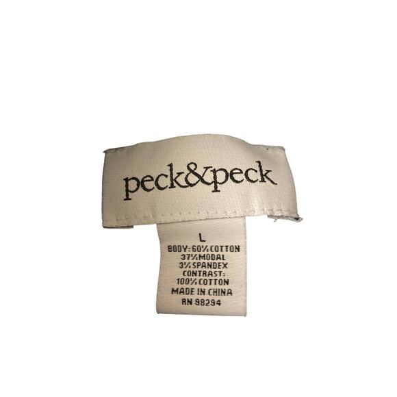 Peck&peck Navy Blue Long Sleeve Zipper Jacket SzL - Picture 2 of 7